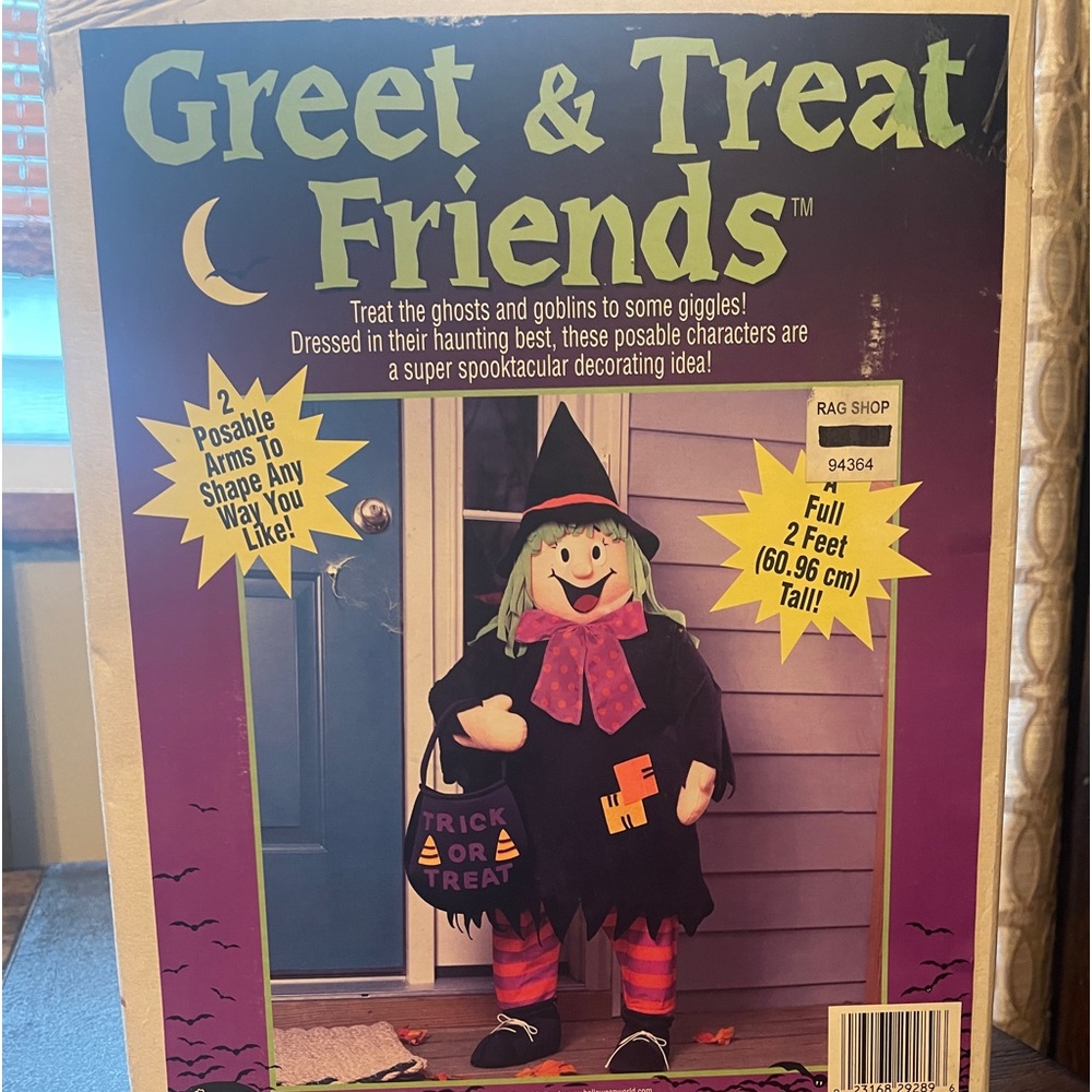 Halloween vintage greet and treat friends
